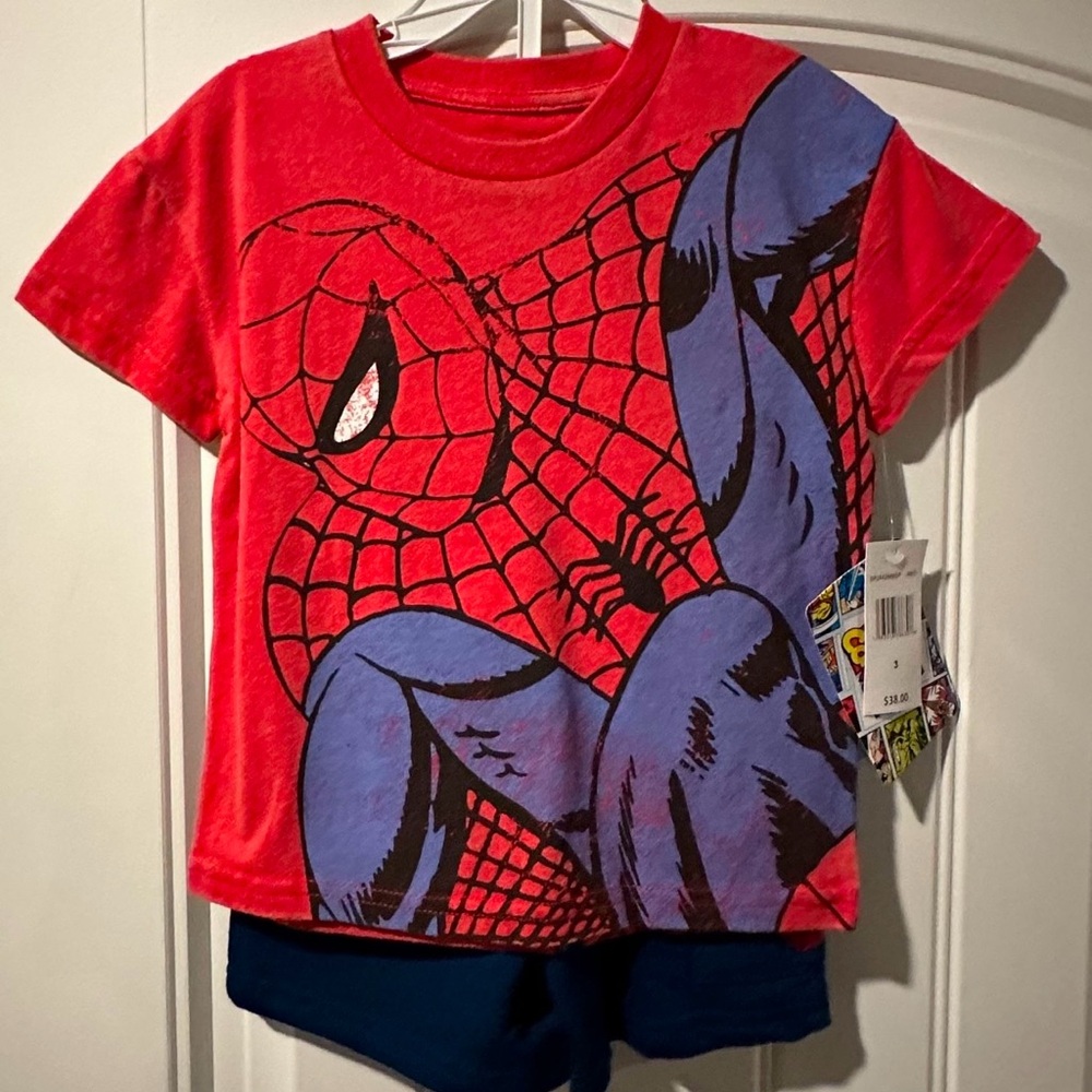 Marvel Comics Red and Blue Design